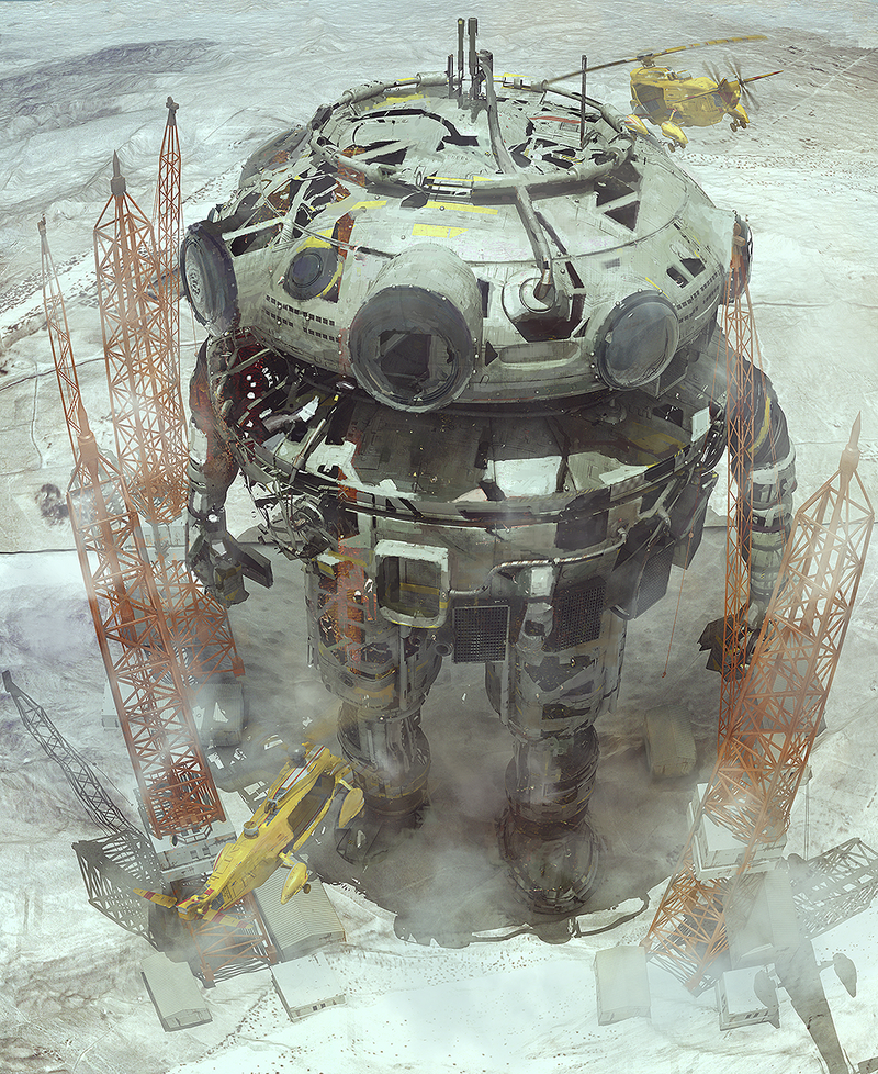 Illustration for article titled Stunning sci-fi concept sketches are actually 3D renders